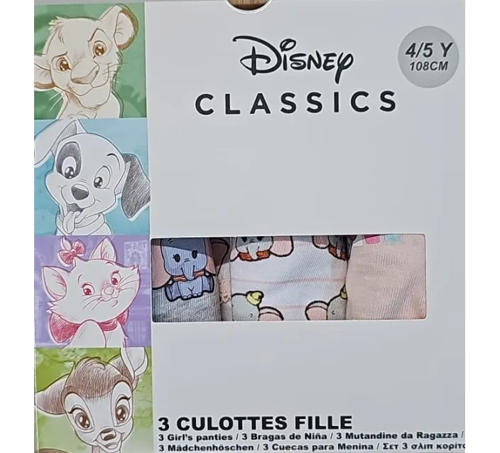 Pack 3 Braguitas Dumbo