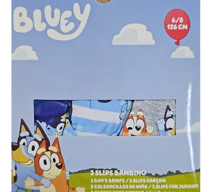 Pack 3 Slips Bluey