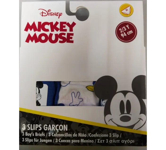 Pack 3 Slips Mickey