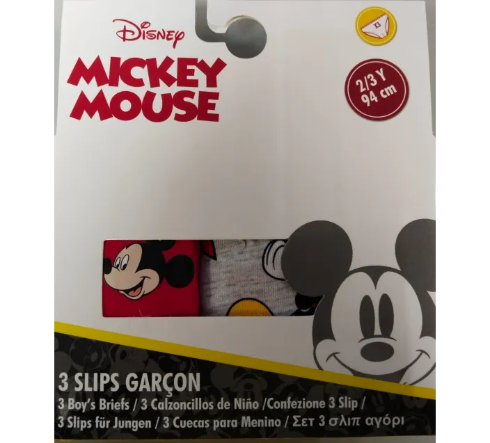 Pack 3 Slips Mickey