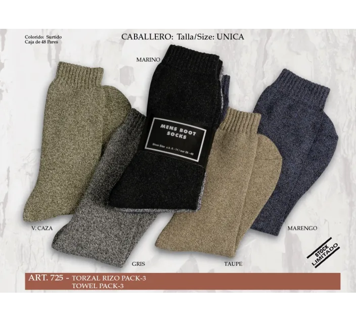 Pack 3 Calcetines Cro Torzal Trabajo