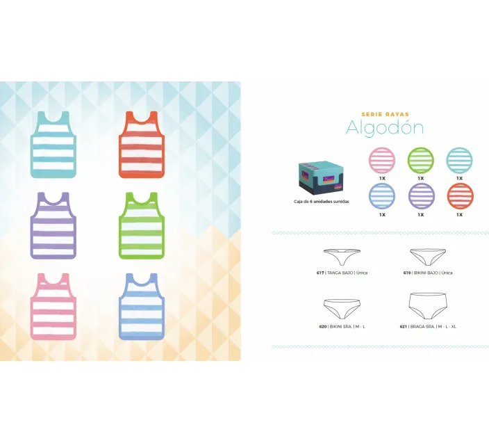 Bikini Sra Bajo Rayas 3x3