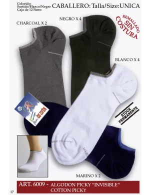 Calcetin Cro Invisible Algodon 2
