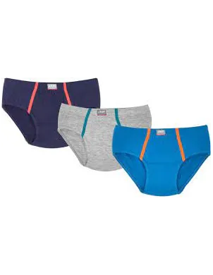 Pack 3 Slips Liso Raya Fondo Color