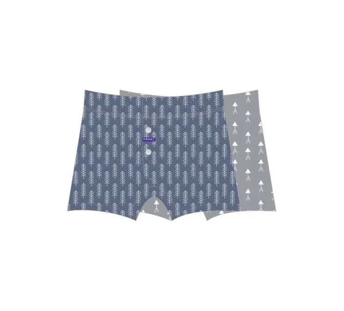 Pack 2 Boxer Cro Estampado Algodon