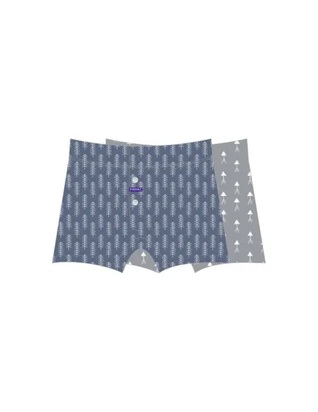 Pack 2 Boxer Cro Estampado Algodon