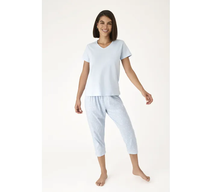 Pijama Sra M/Corta Pantalon Capri