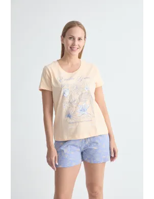 Pijama Sra M/C Estampado