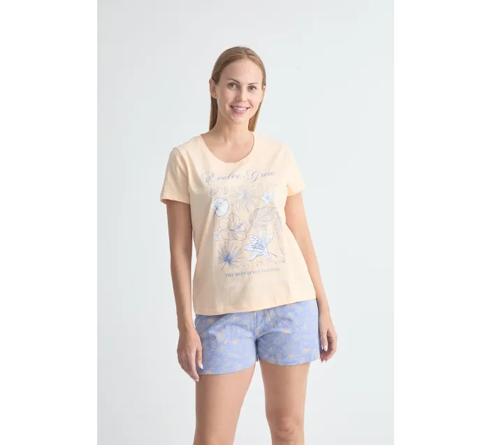 Pijama Sra M/C Estampado