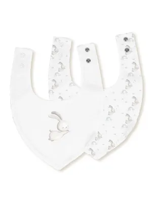 Pack 2 Baberos Bandana 20x30 Conejito Estrella