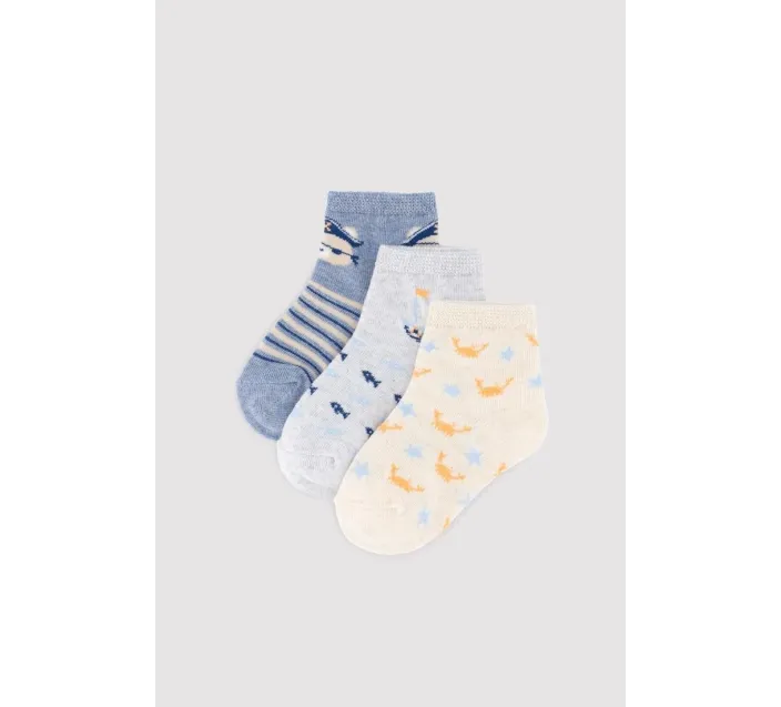 Pack 3 Calcetin Bebe Tobillero