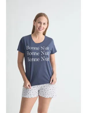 Pijama Sra M/C Estampado