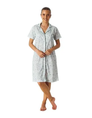 Camison Sra M/Corta Abierto Flores