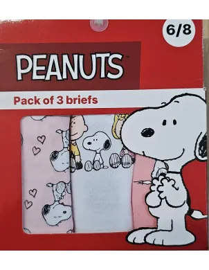 Pack 3 Braguitas Snoopy
