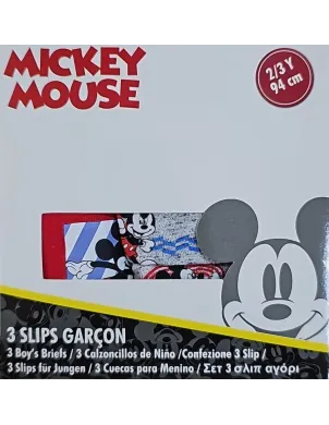 Pack 3 Slips Mickey