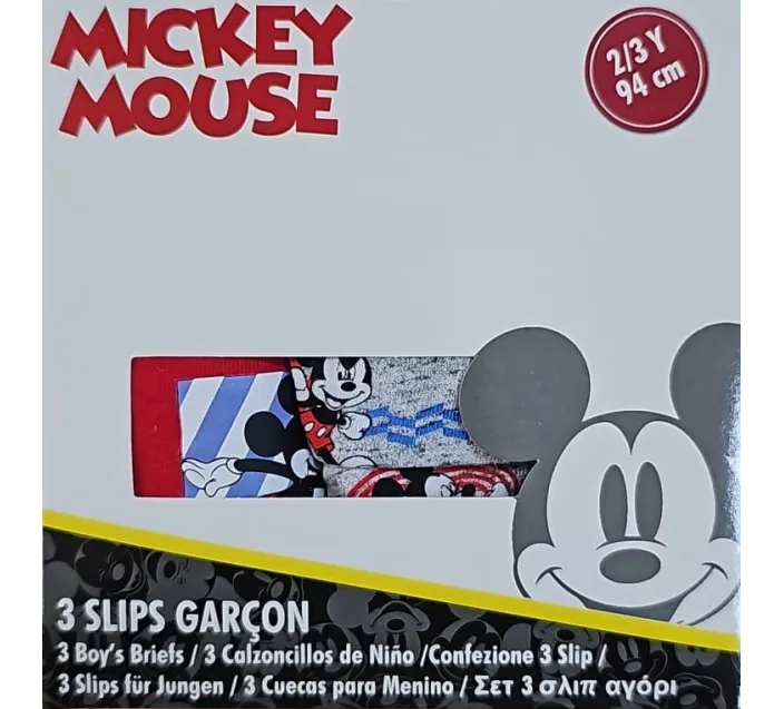 Pack 3 Slips Mickey