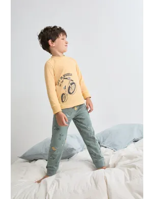 Pijama Niño M/Larga P/L Verano Wheels