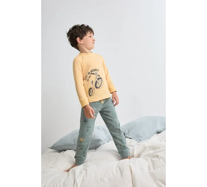 Pijama Niño M/Larga P/L Verano Wheels
