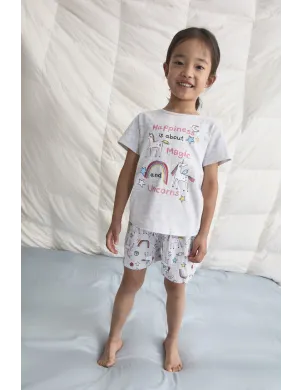 Pijama Niña M/C P/C Unicorns