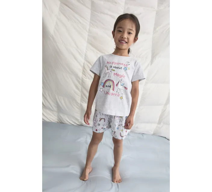 Pijama Niña M/C P/C Unicorns