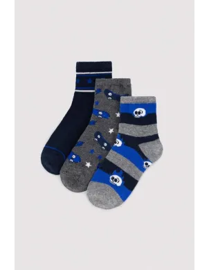 Pack 3 Calcetin Niño Tobillero