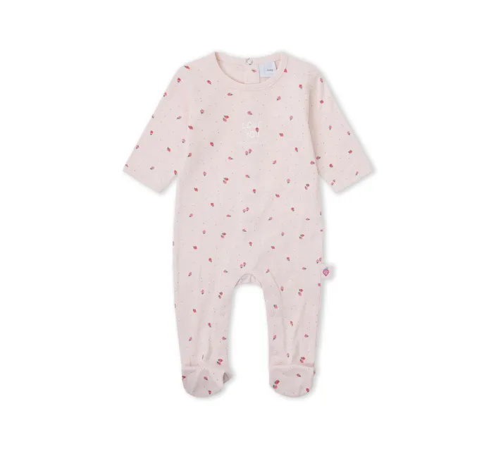 Pelele Largo Niña Estampado Rosa