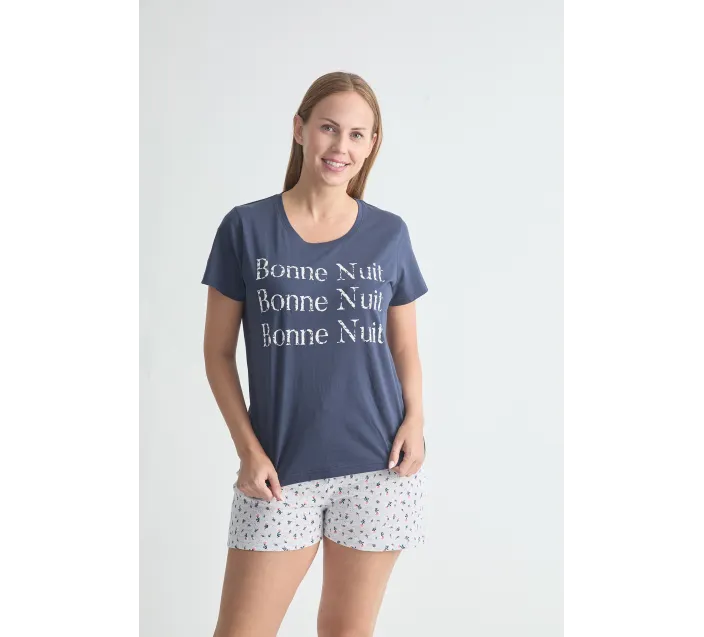 Pijama Sra M/C Estampado Tallas Especiales