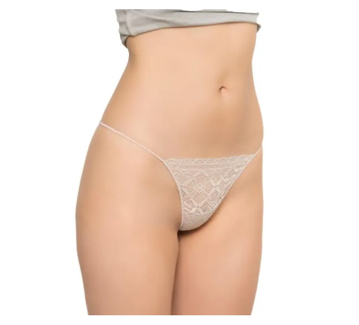 Tanga Sra Hilo Blonda Encaje