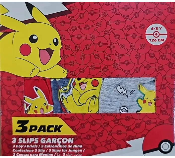 Pack 3 Slips Pokemon