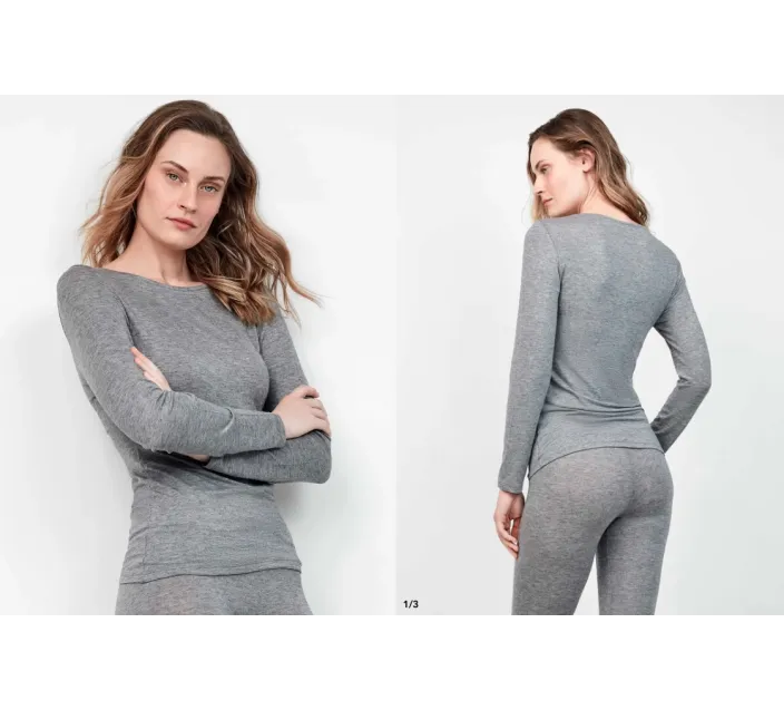 Camiseta Sra M/L Lana Y Viscosa