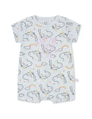 Pelele Corto Niña Unicornio