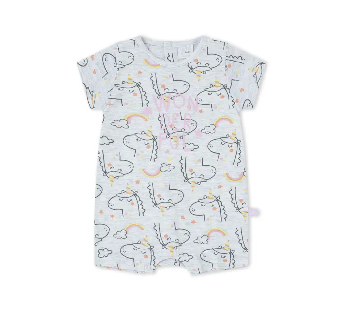 Pelele Corto Niña Unicornio