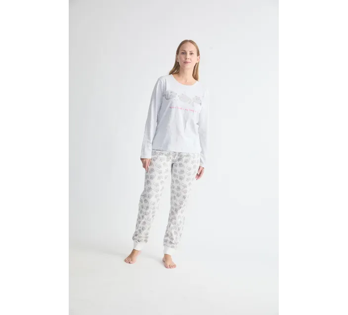 Pijama Sra M/L Verano Estampado Tallas Especiales