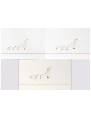 Triptico Cuna 120x60 Patitos Familia+Broche