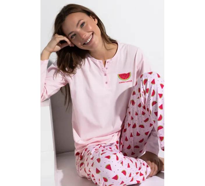 Pijama Sra Manga Larga Verano Watermelon
