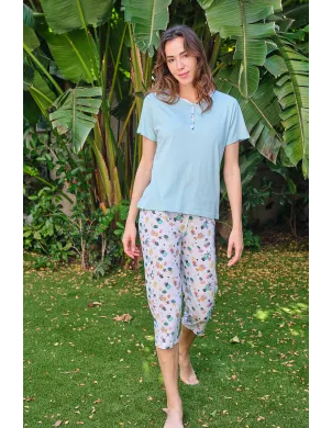 Pijama Sra M/Corta P/Pirata Estrella