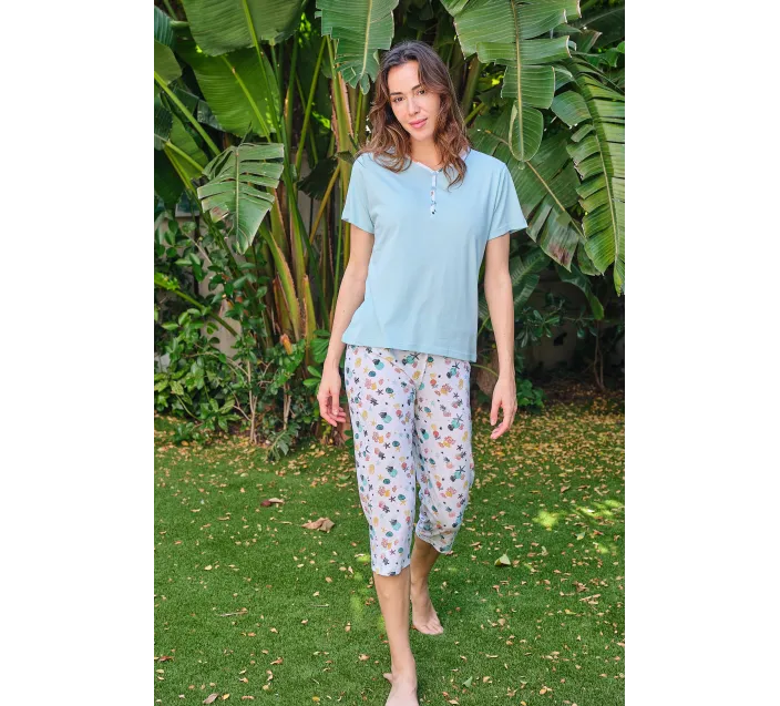 Pijama Sra M/Corta P/Pirata Estrella