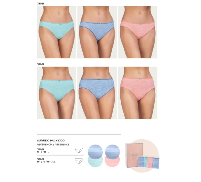 Pack 2 Bragas Sra Rayas