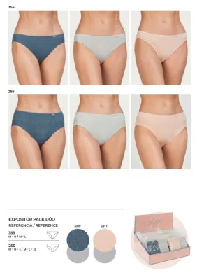 Pack Duo Braguita Sra Estampada Poliamida