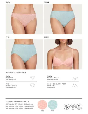 Braga Mujer Estampada Poliamida