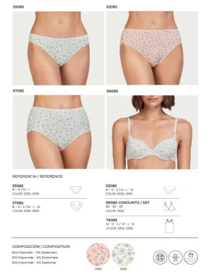 Braga Mujer Estampada Poliamida