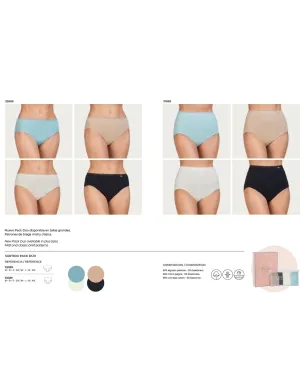 Pack 2 Bragas Sra Lisa Algodon