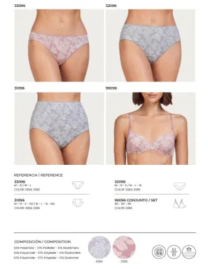 Braga Mujer Estampada Poliamida