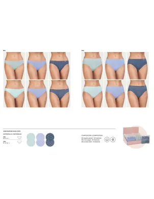 Pack Duo Bikini Sra Estampada Algodon