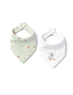 Pack 2 Baberos Bandana 20x30 Granja Koala