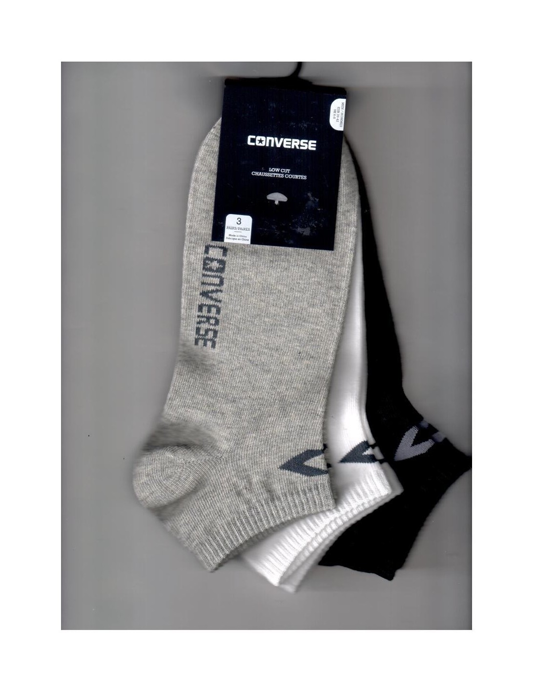 Pack 3 Calcetines Converse Basic Low Cut