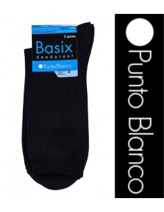 Pack de 3 calcetines de algodón lisos - Basix