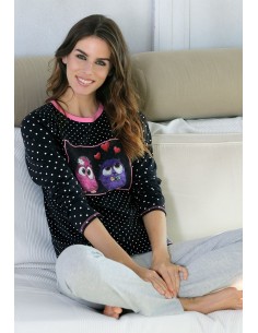 Pijama Sra C/Redondo M/Larga